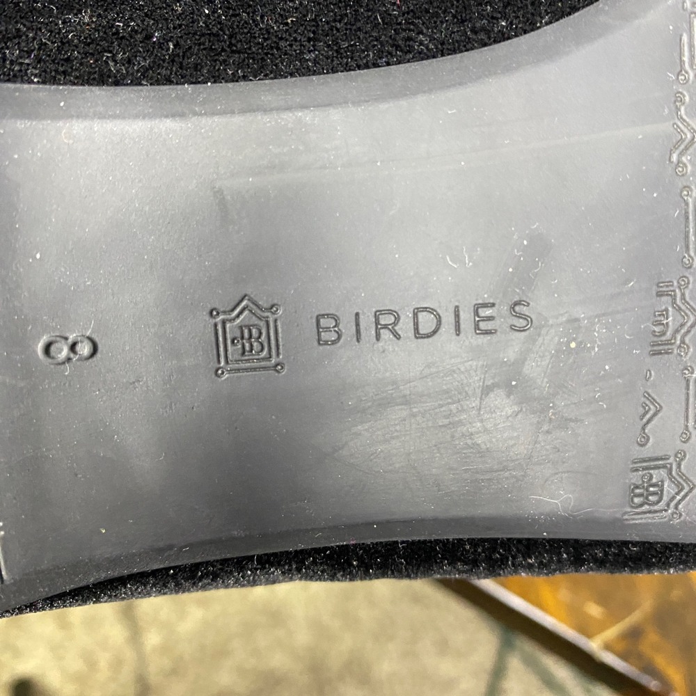 Birdies The Starling Black Velvet Smoking Slipper Loafers‎ Flats Womens 8 - Picture 11 of 13